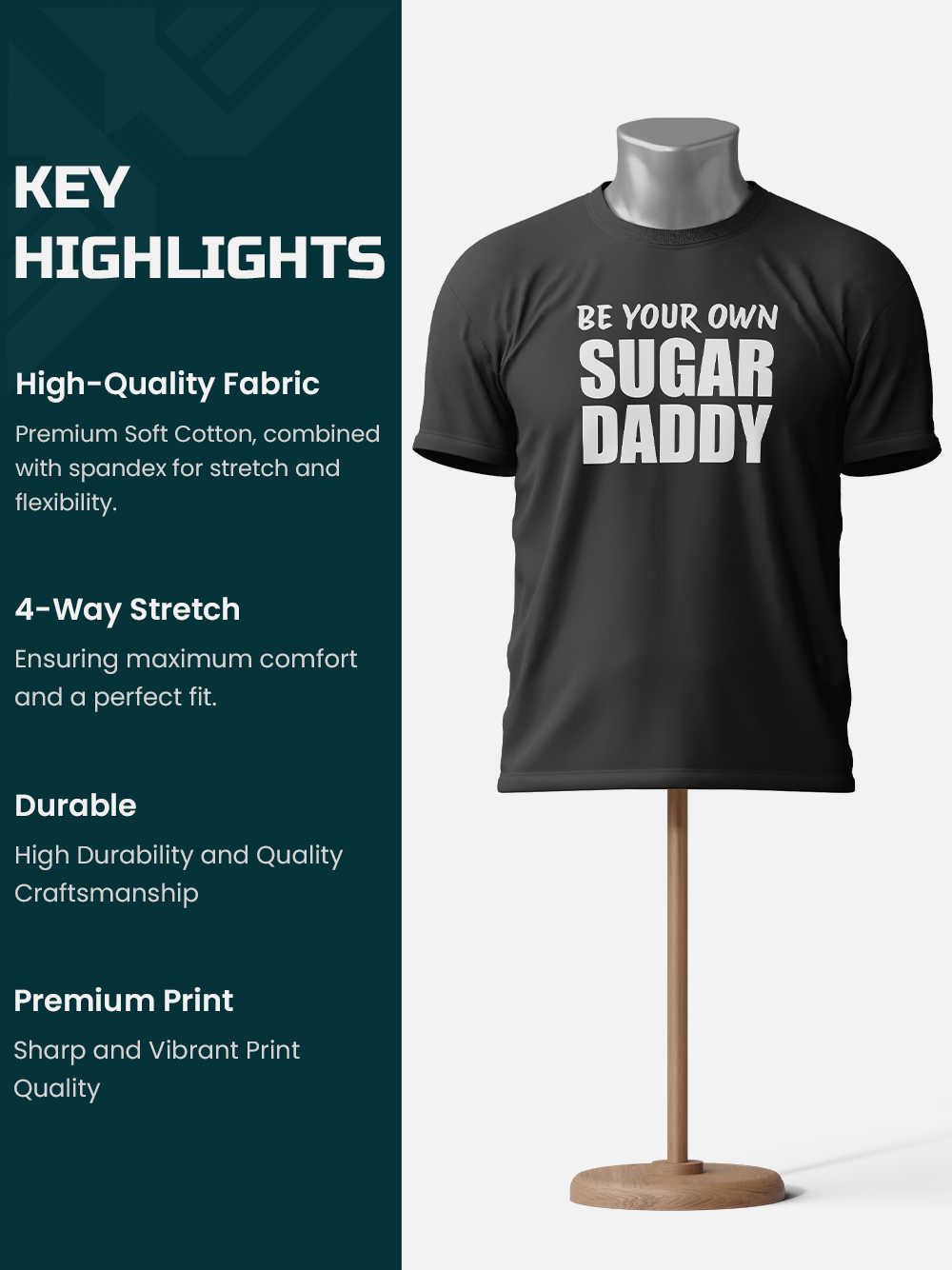 "Be Your Own Sugar Daddy" Sarcastic T-Shirt