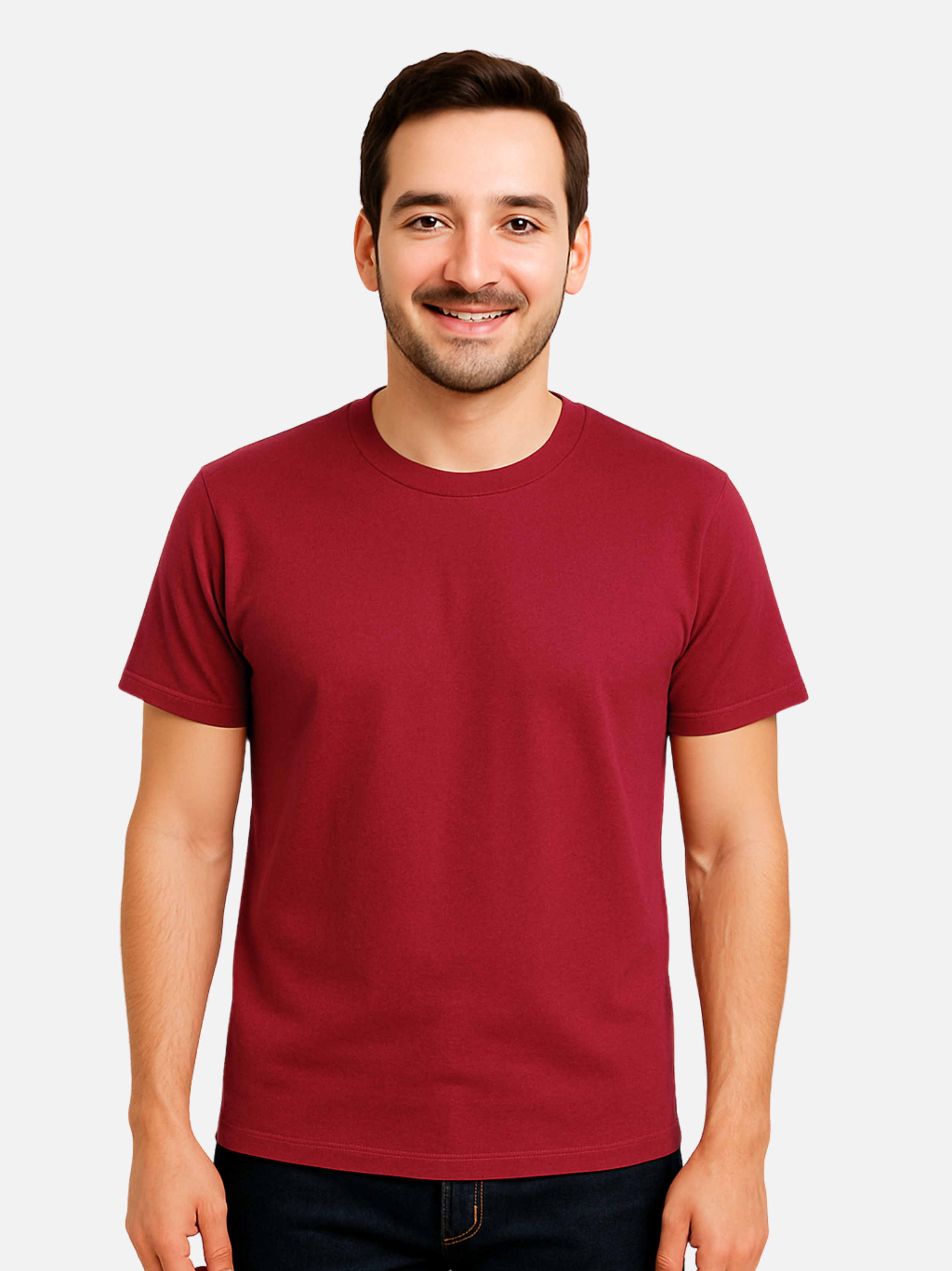 Essential Basic Plain T-Shirt - Red