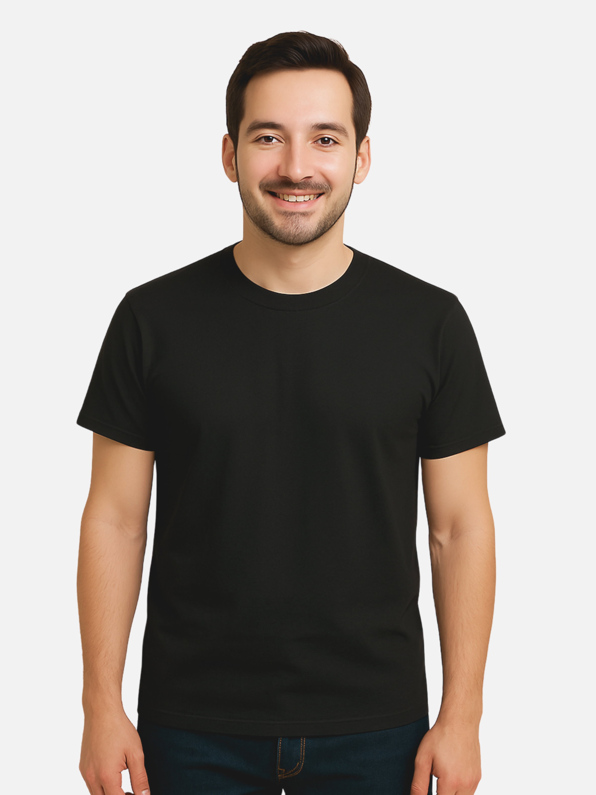 Essential Basic Plain T-Shirt -Black