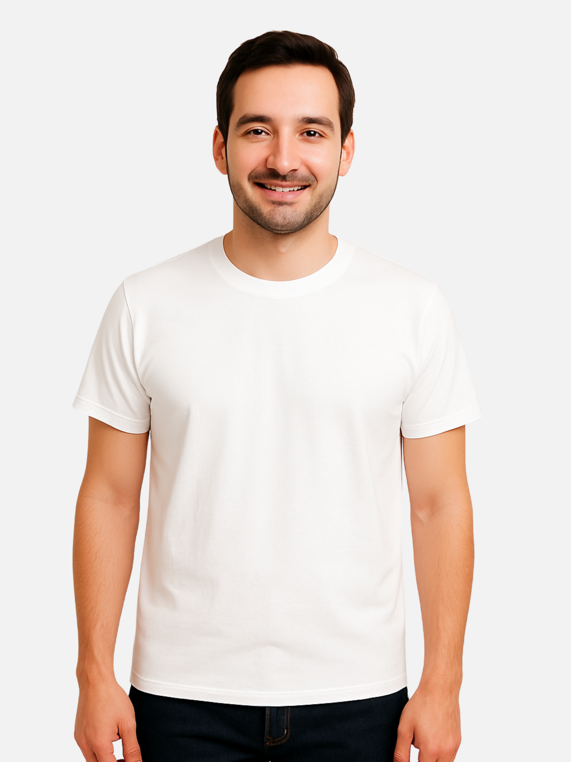 Essential Basic Plain T-Shirt - White