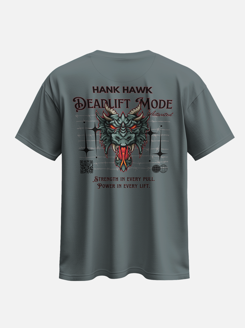 Deadlift Mode Activated Oversized Street T-Shirt