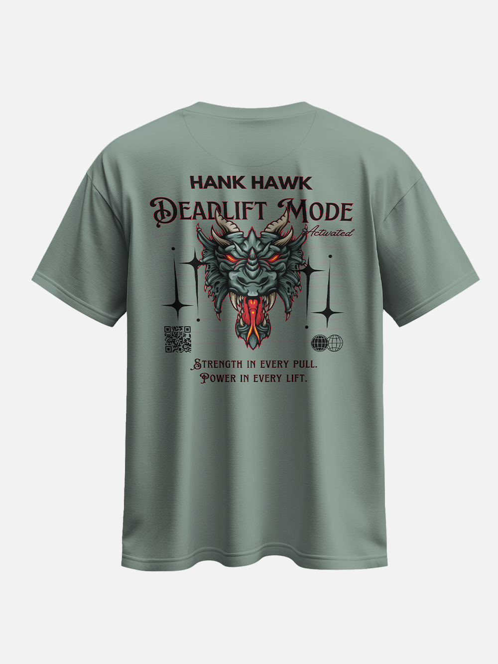 Deadlift Mode Activated Oversized Street T-Shirt