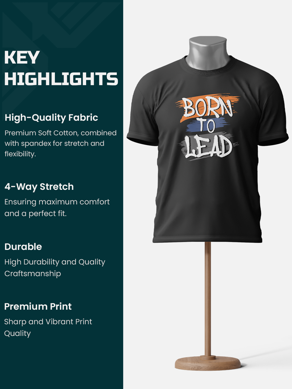 "Born to Lead" Motivational T-Shirt