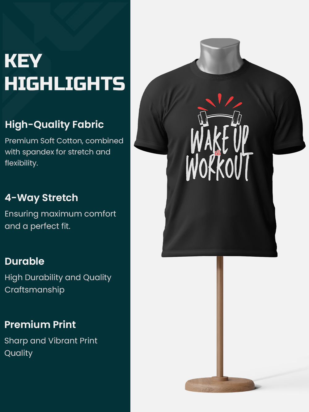 Wake Up and Workout - Gym T-Shirt
