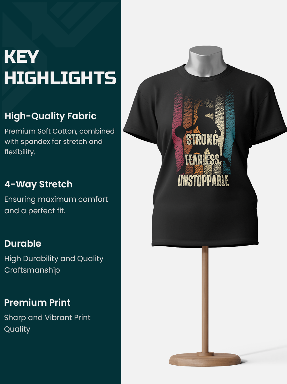 Strong, Fearless, Unstoppable Girls' T-Shirt