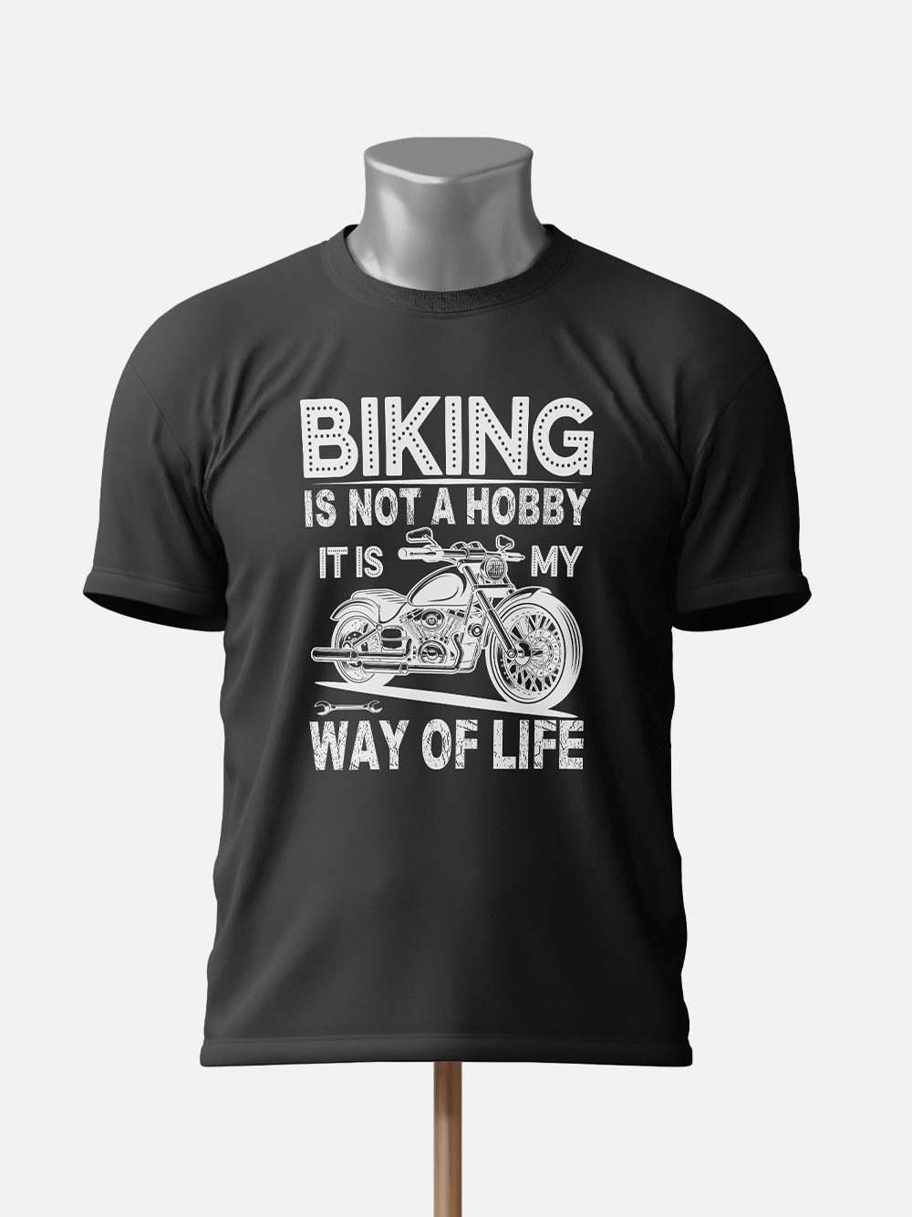 "Biking Is Not a Hobby, It's My Way of Life" Biker T-Shirt