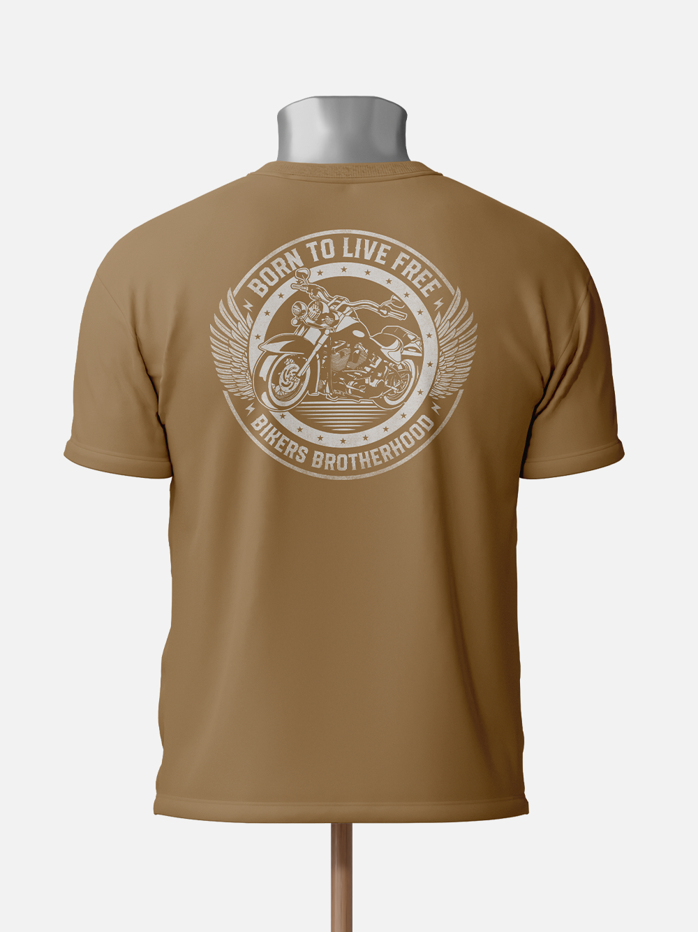 Born to Live Free Bikers Brotherhood Graphic T-Shirt