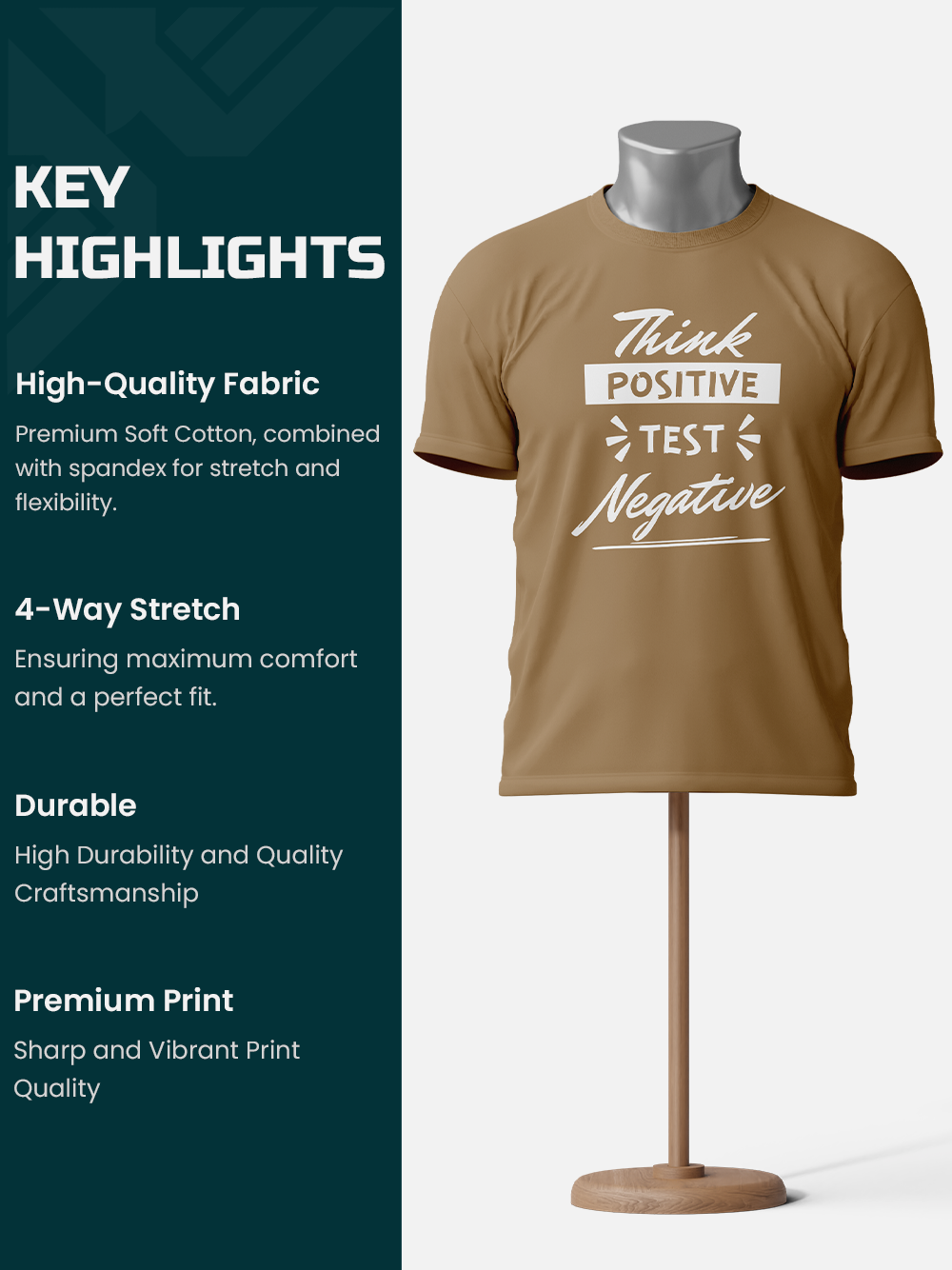 "Think Positive, Test Negative" Sarcastic T-Shirt