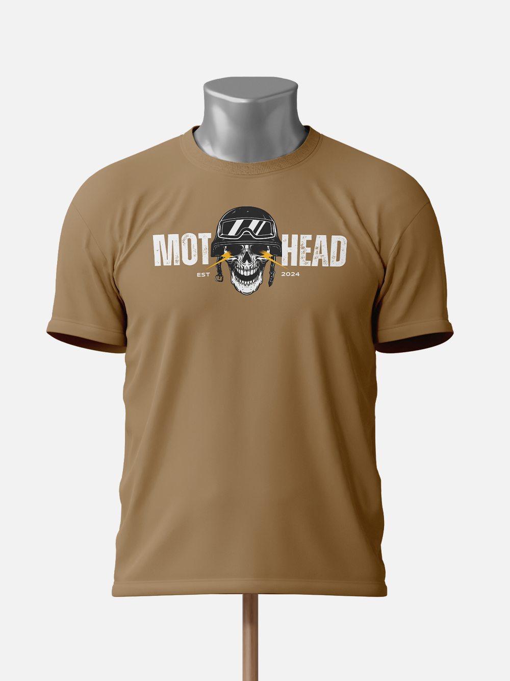 Motohead Skull Helmet Biker T-Shirt