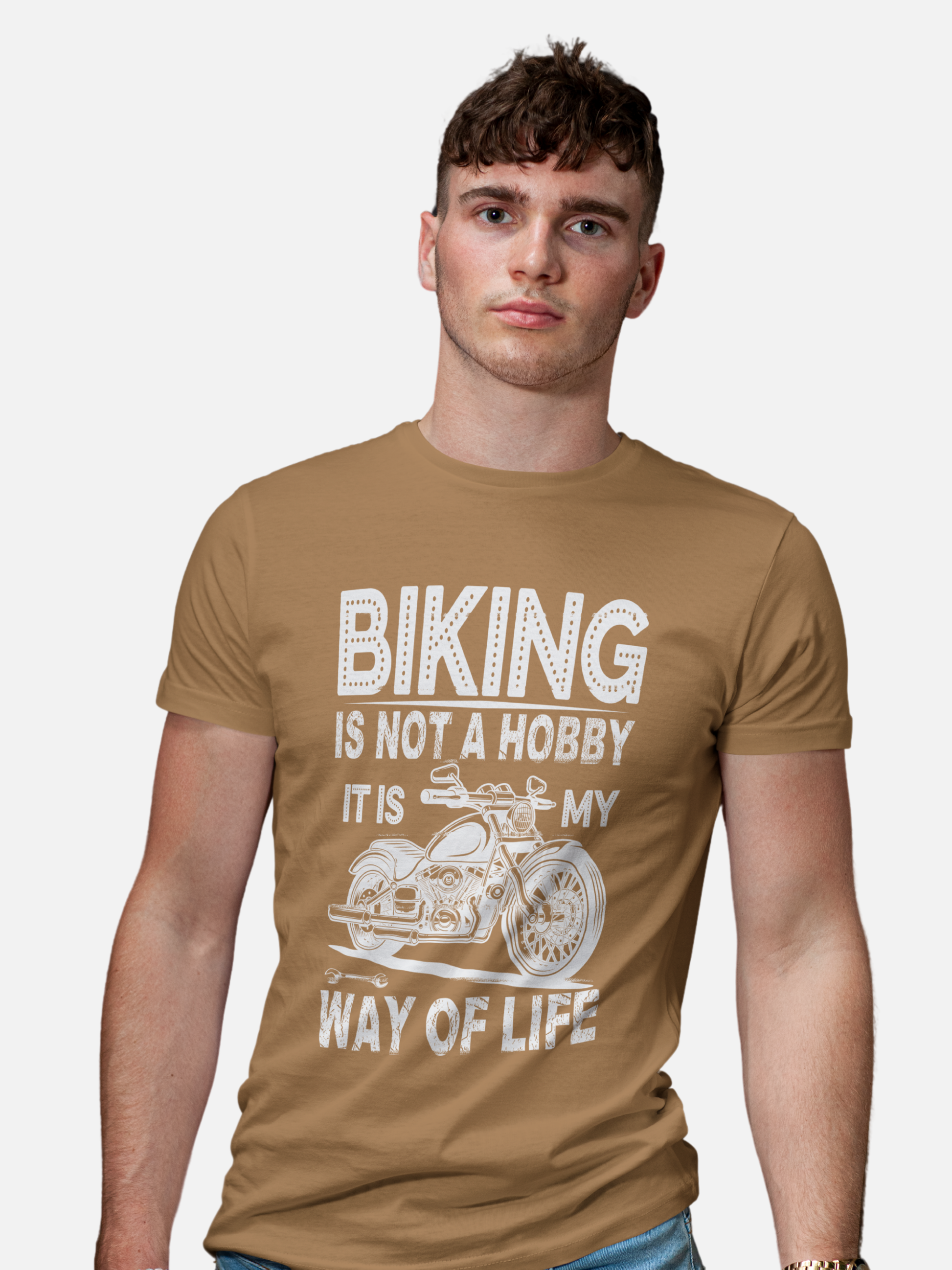 "Biking Is Not a Hobby, It's My Way of Life" Biker T-Shirt