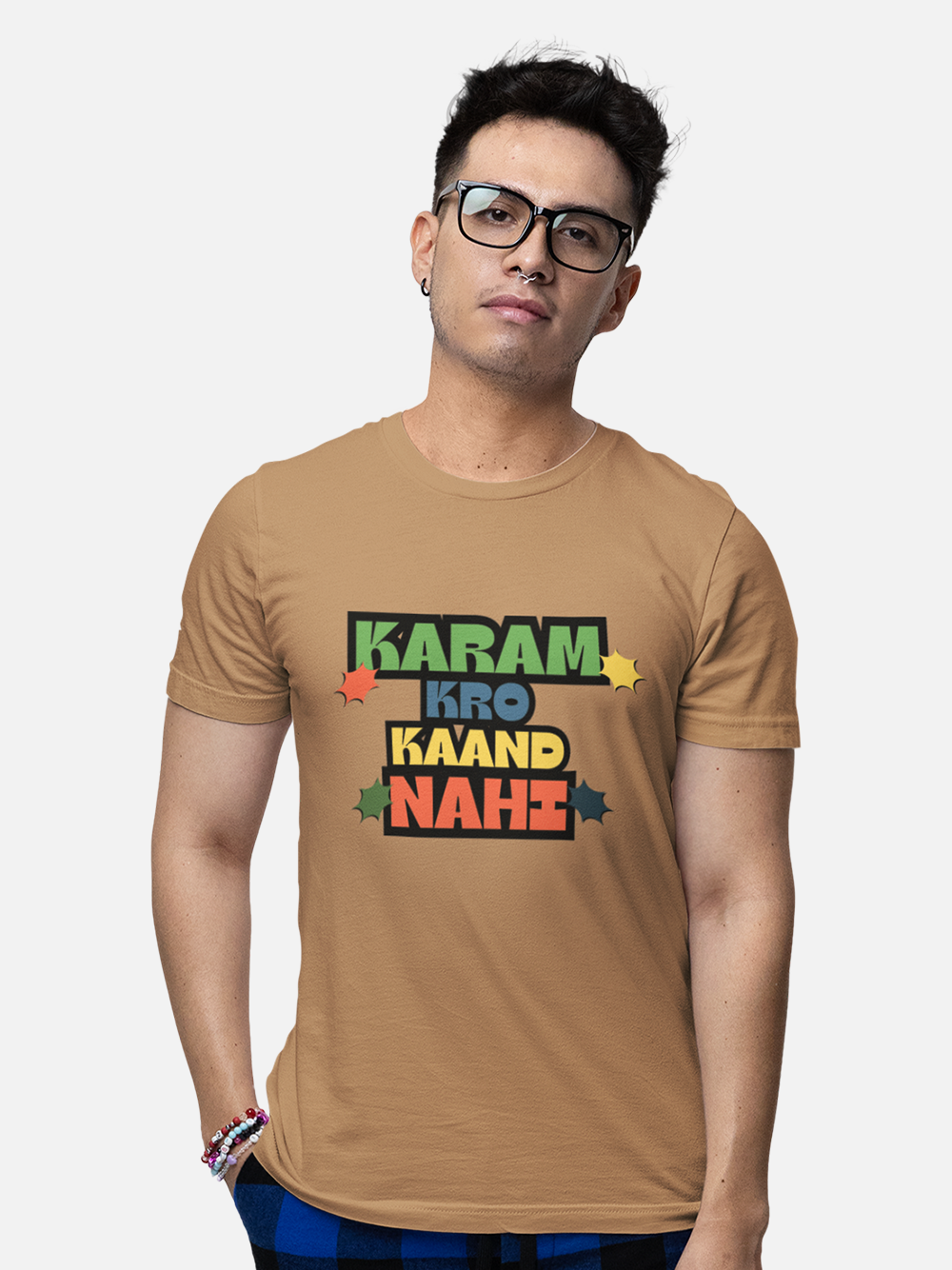 "Karma Karo Kaand Nahi" Sarcastic T-Shirt