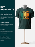 GYM Silhouette Series - Premium Forest-Green T-shirt