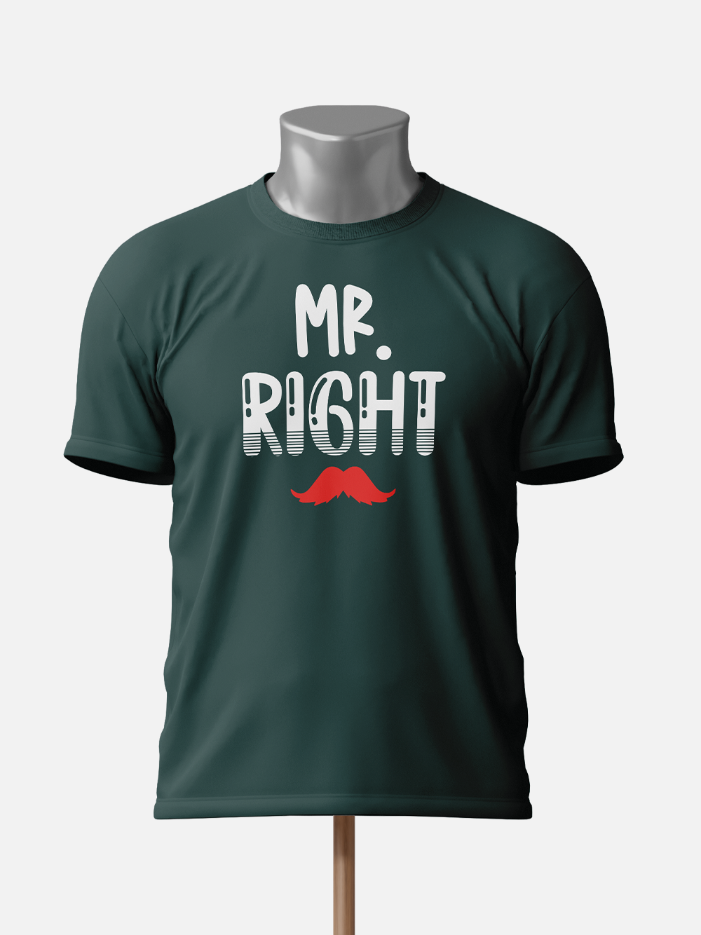 Mr. Right, Mrs. Always Right - Couple T-Shirt