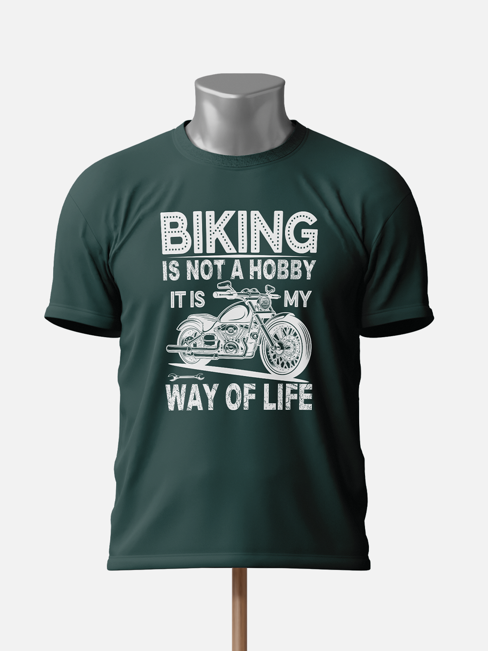 "Biking Is Not a Hobby, It's My Way of Life" Biker T-Shirt