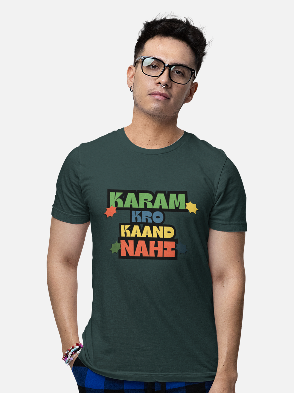 "Karma Karo Kaand Nahi" Sarcastic T-Shirt