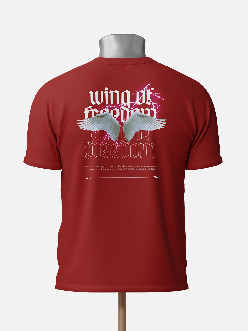 Hank Hawk's Wings of Freedom Graphic T-Shirt