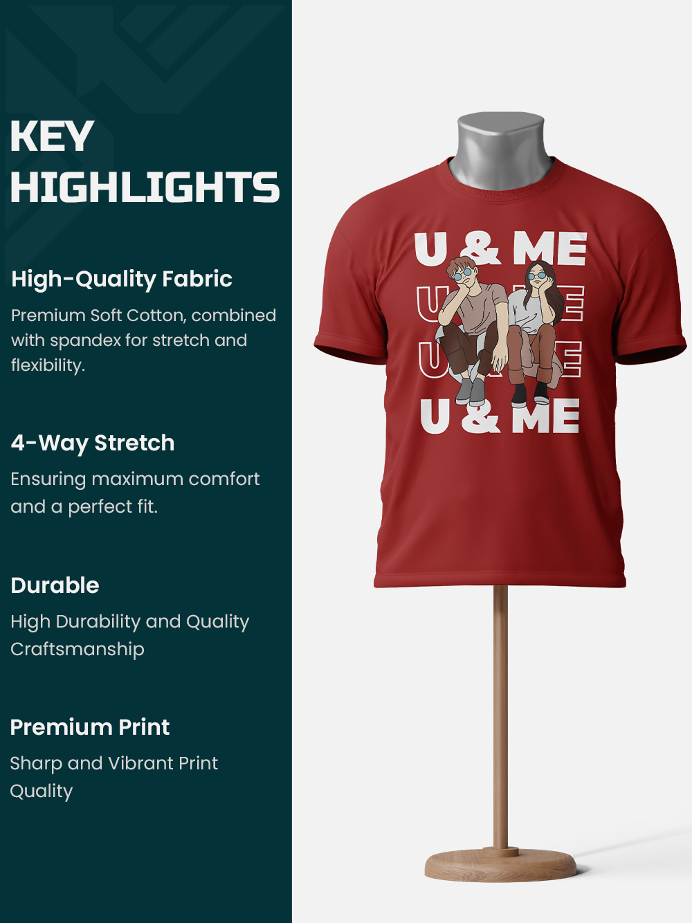 U & Me Couple T-Shirt