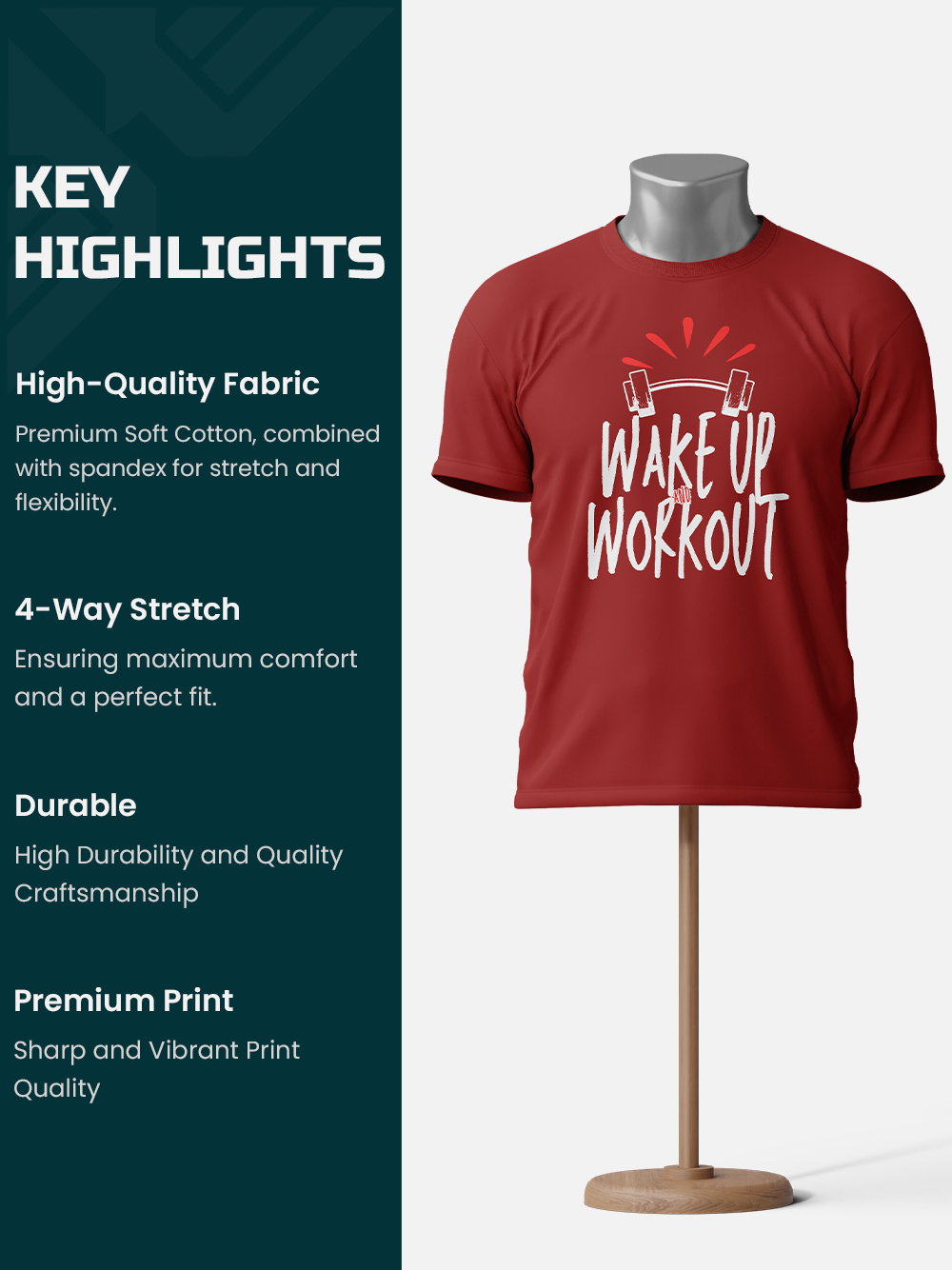 Wake Up and Workout - Gym T-Shirt