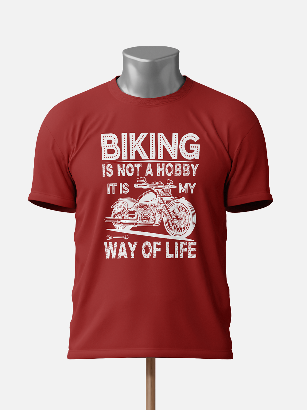 "Biking Is Not a Hobby, It's My Way of Life" Biker T-Shirt