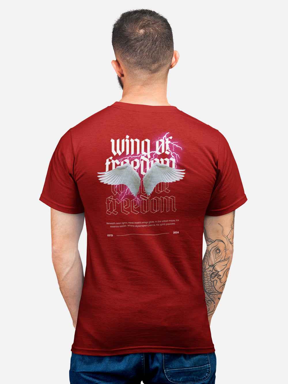 Hank Hawk's Wings of Freedom Graphic T-Shirt