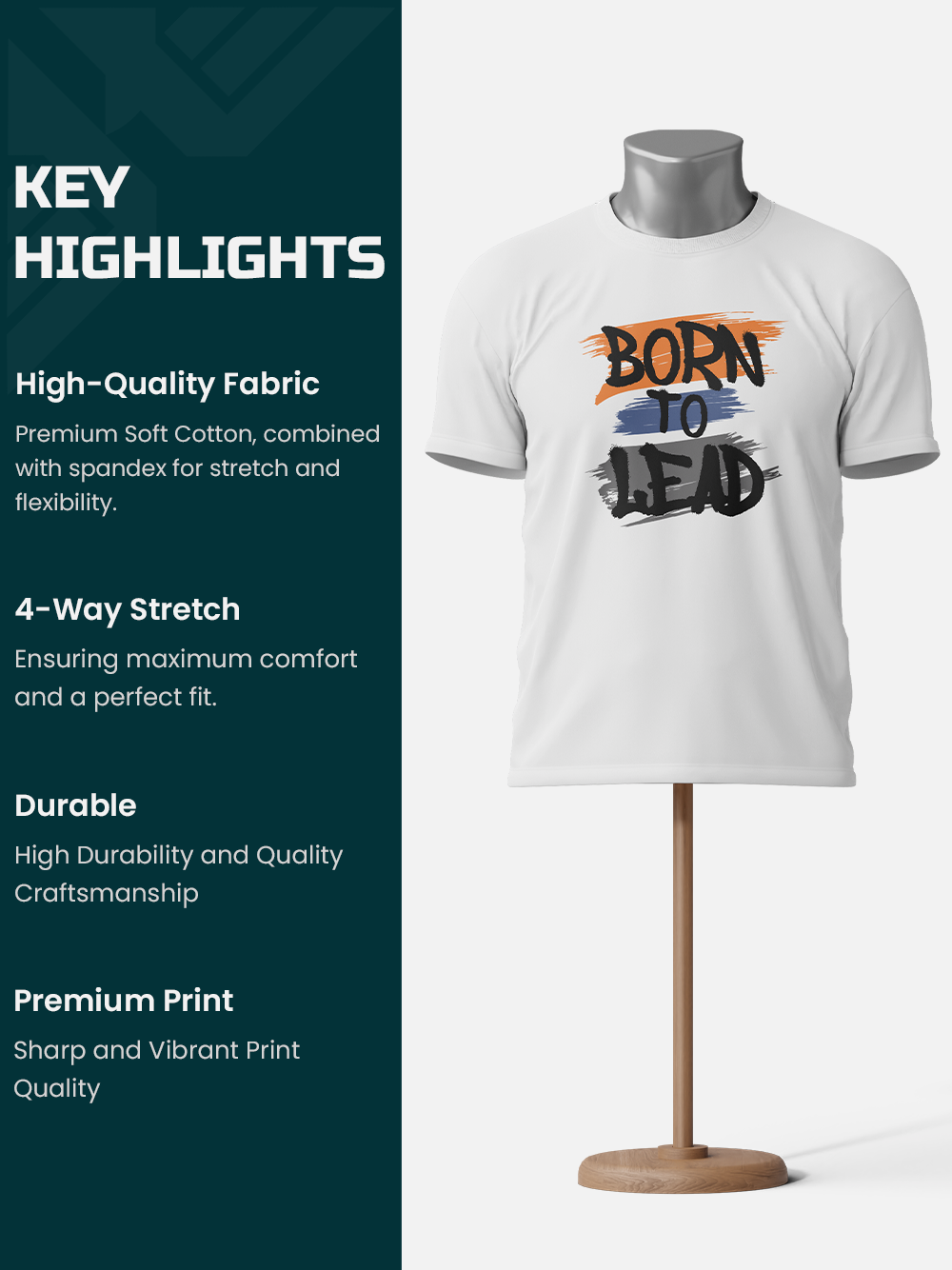 "Born to Lead" Motivational T-Shirt