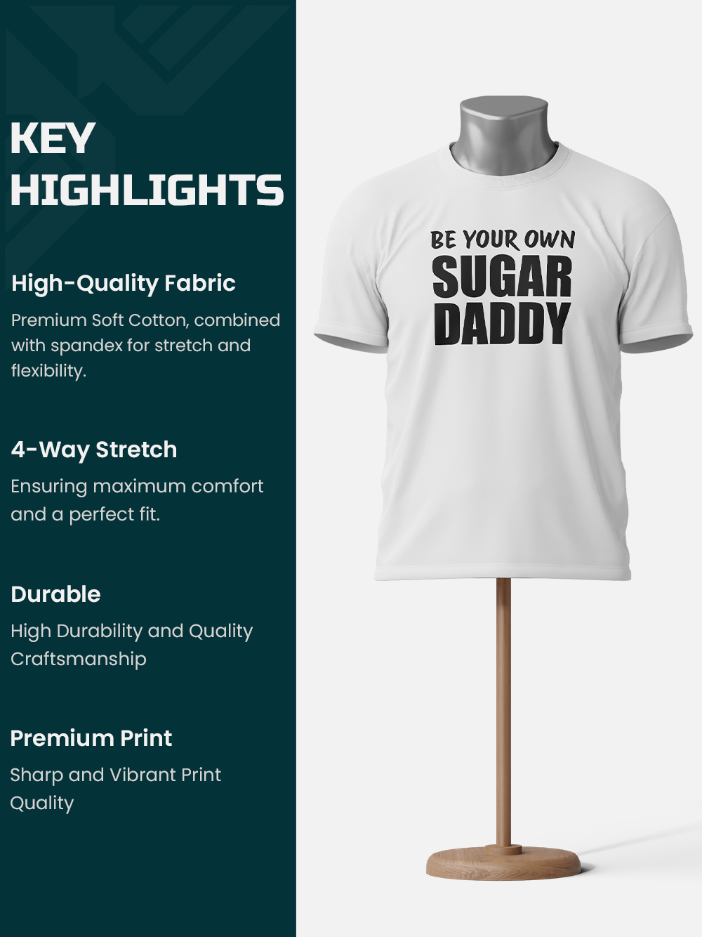 "Be Your Own Sugar Daddy" Sarcastic T-Shirt
