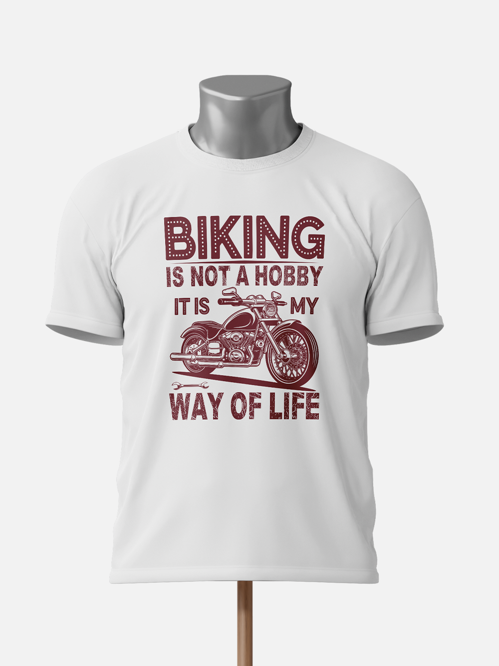 "Biking Is Not a Hobby, It's My Way of Life" Biker T-Shirt