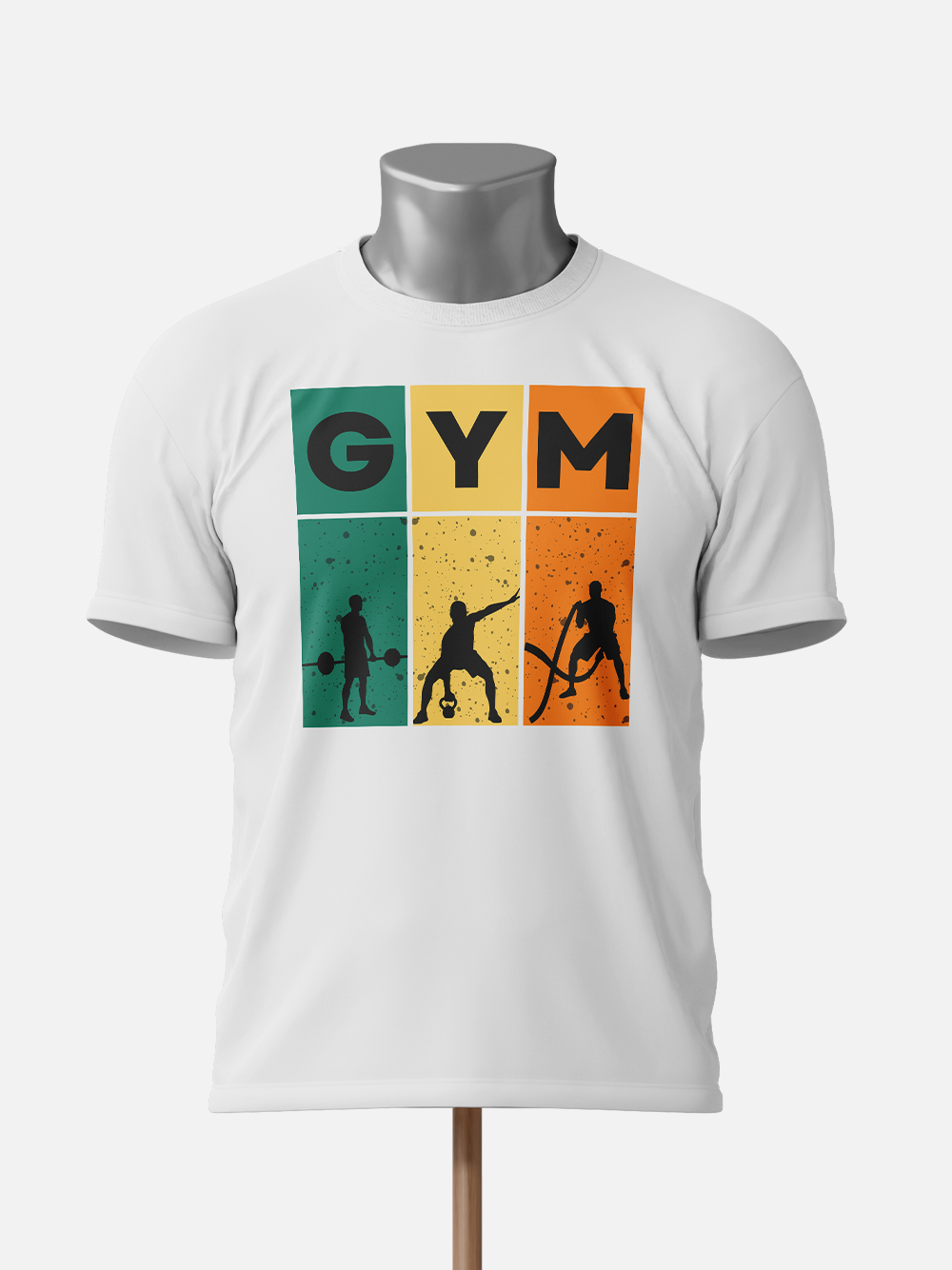 GYM Silhouette Series - Premium Forest-Green T-shirt
