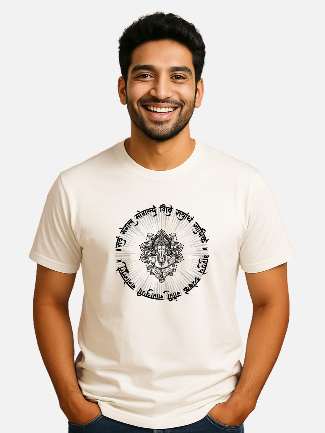 Lord Ganesha Mantra Spiritual Unisex T-Shirt