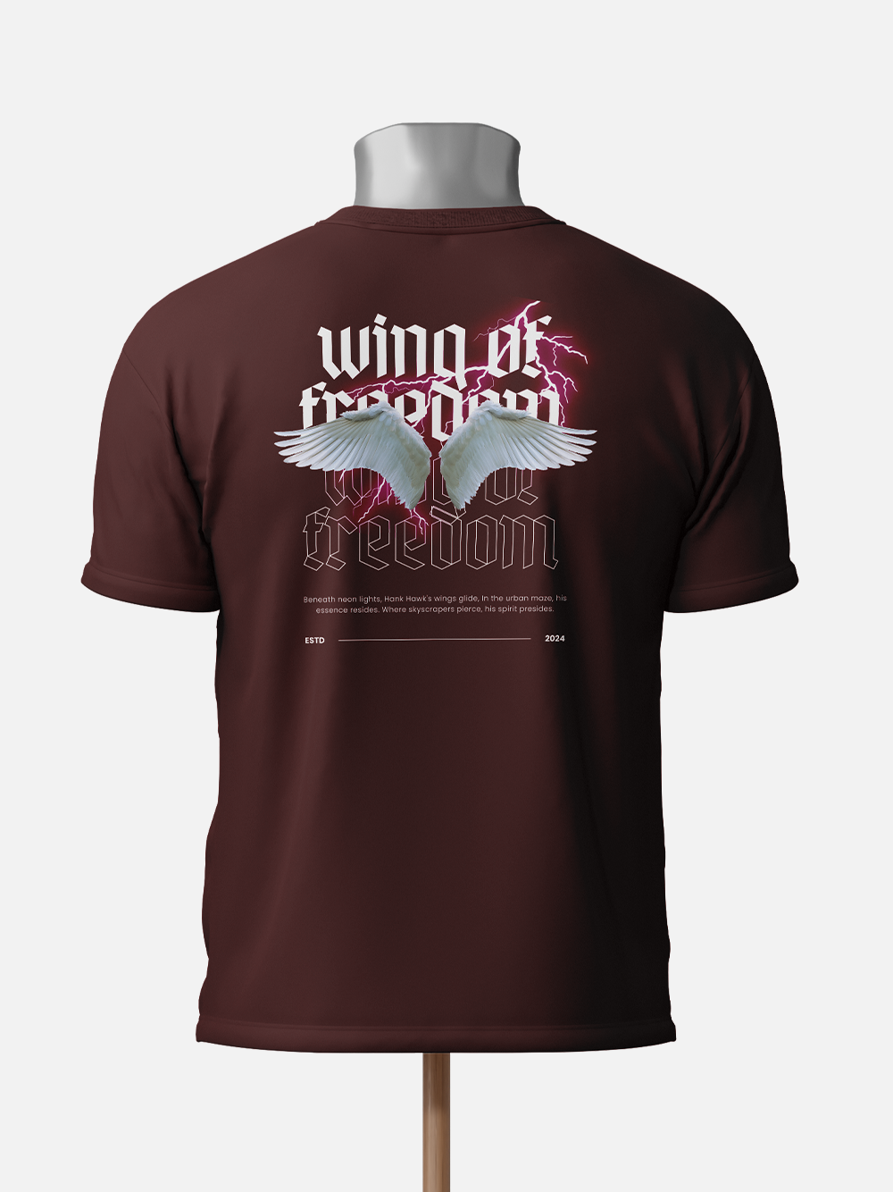 Hank Hawk's Wings of Freedom Graphic T-Shirt