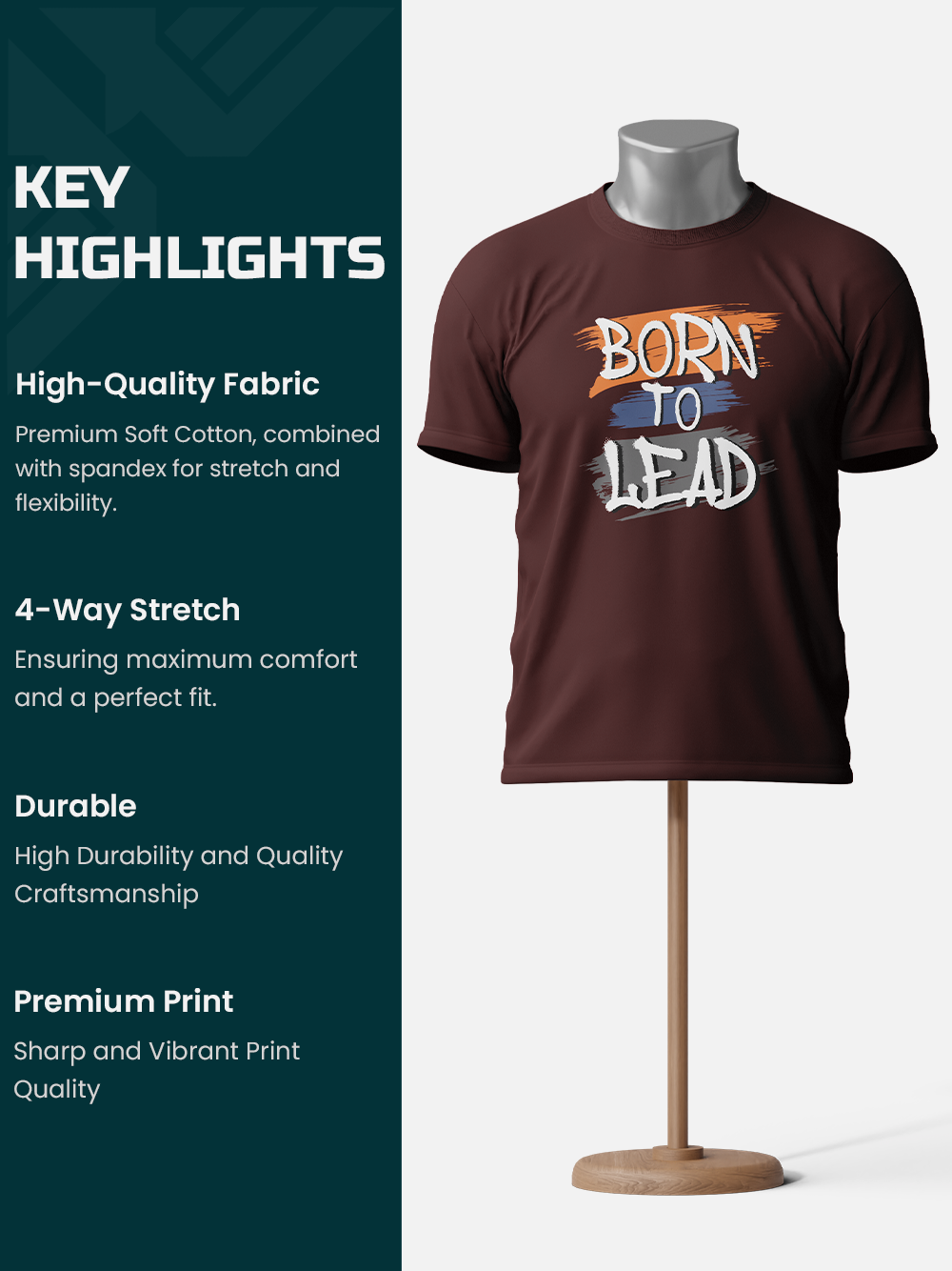 "Born to Lead" Motivational T-Shirt