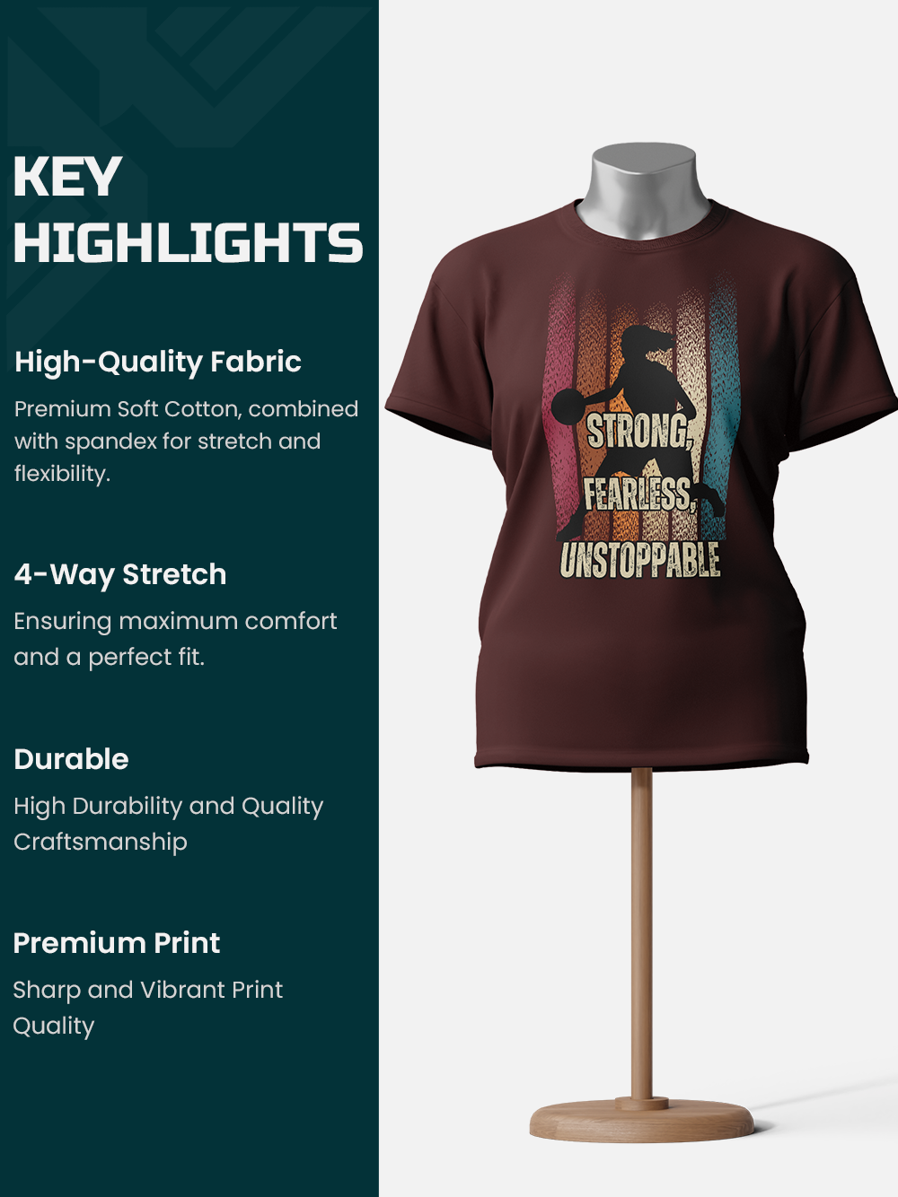 Strong, Fearless, Unstoppable Girls' T-Shirt
