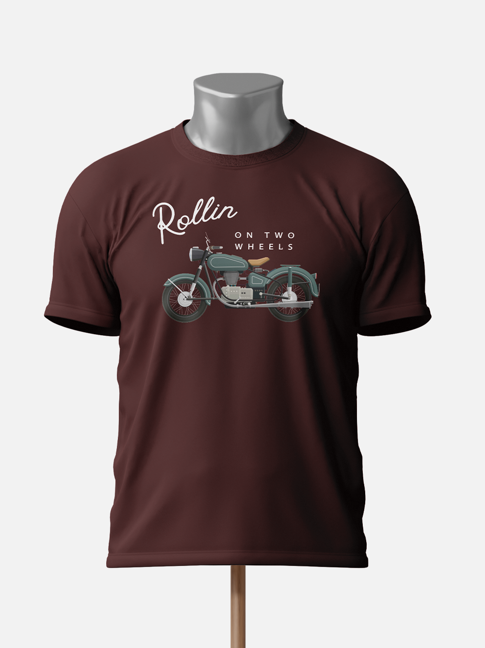 Rollin on Two Wheels Biker T-Shirt