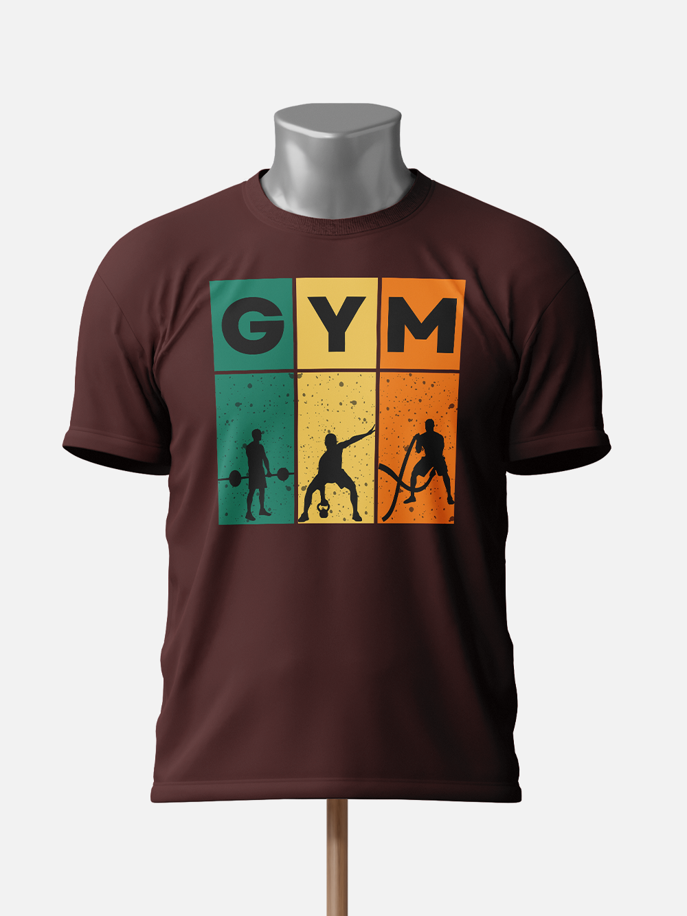 GYM Silhouette Series - Premium Forest-Green T-shirt