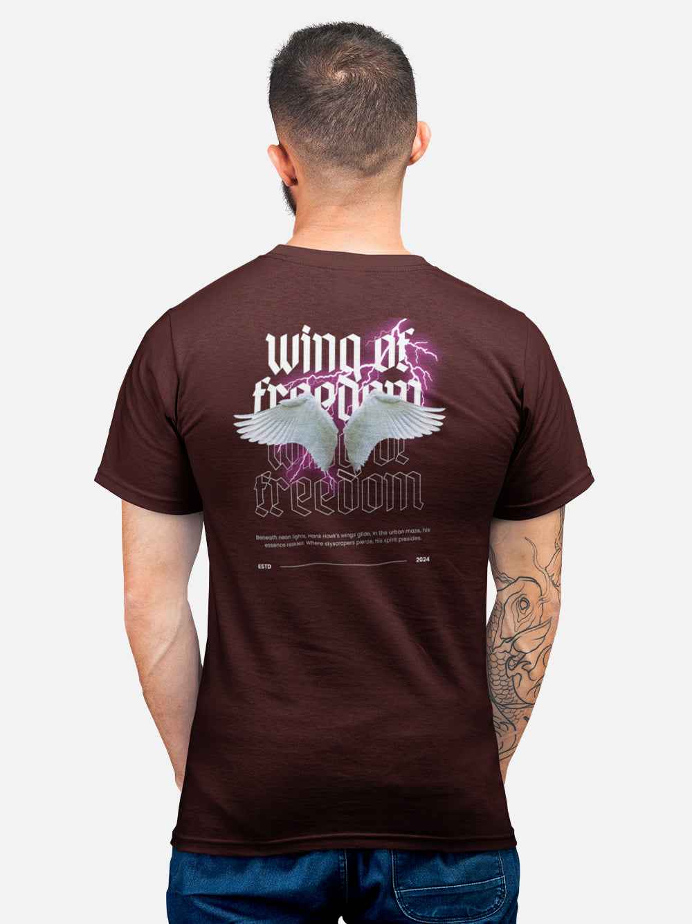Hank Hawk's Wings of Freedom Graphic T-Shirt