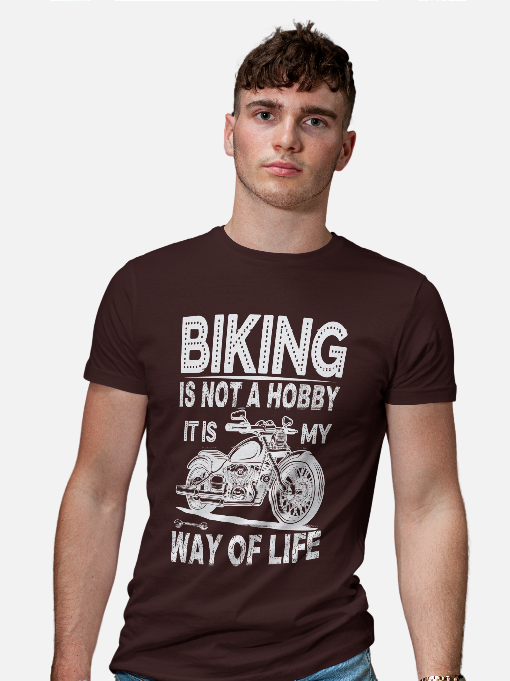 "Biking Is Not a Hobby, It's My Way of Life" Biker T-Shirt