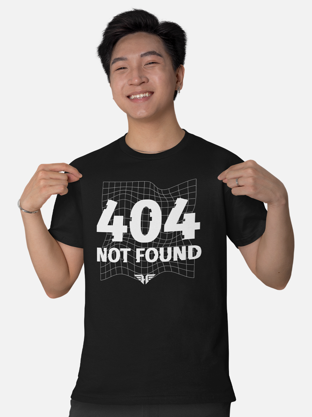 404 Not Found - Tech-Inspired Glitch T-Shirt