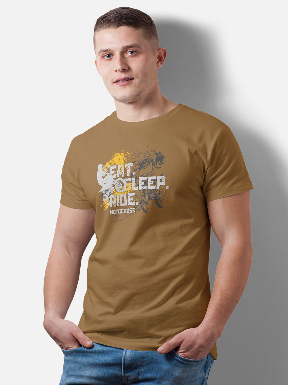 Eat Sleep Ride Biker Graphic T-Shirt