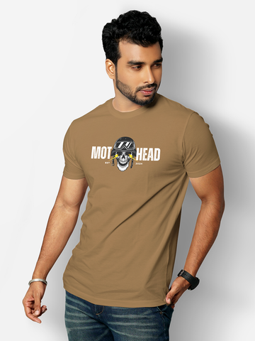 Motohead Skull Helmet Biker T-Shirt