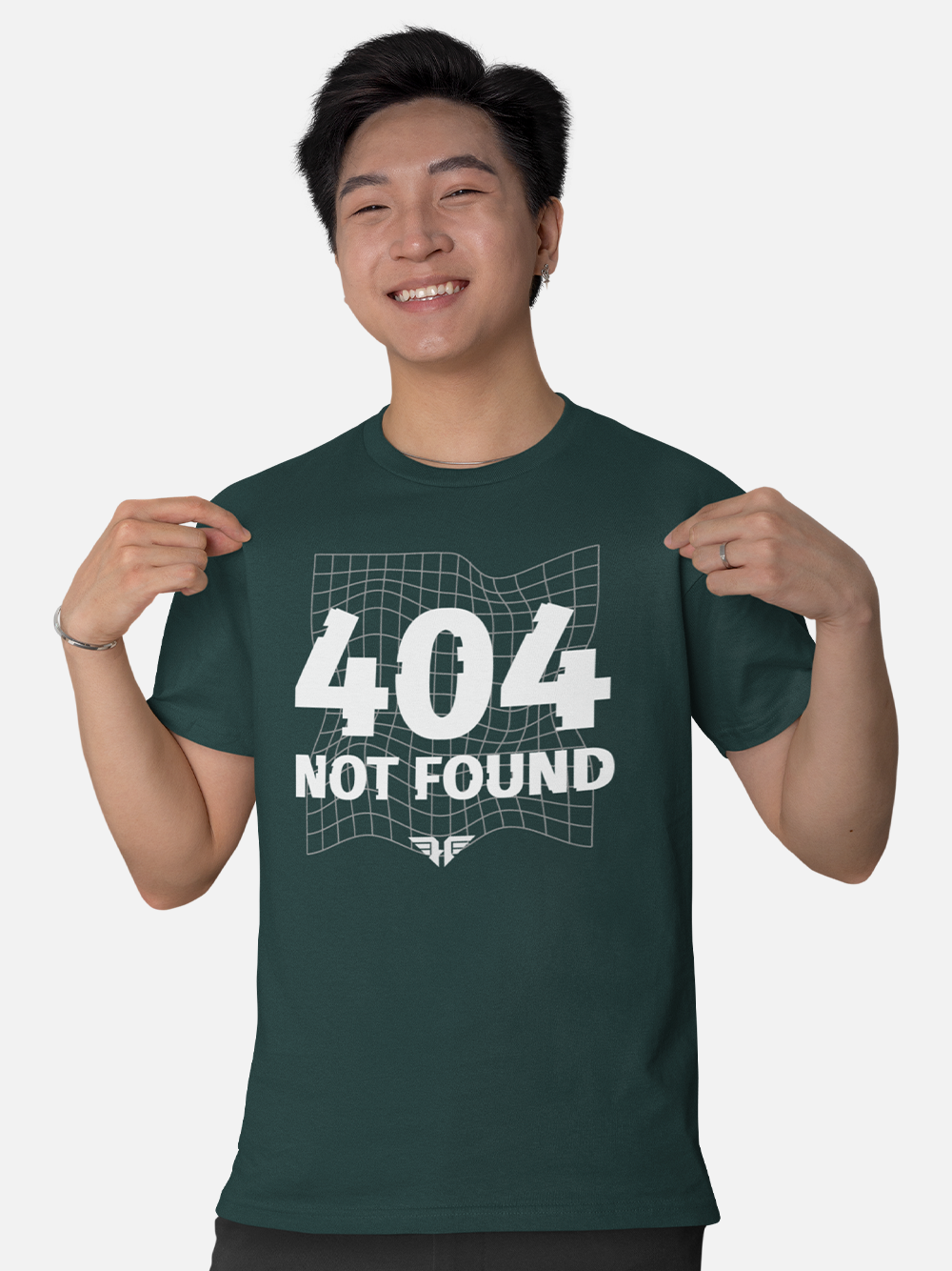 404 Not Found - Tech-Inspired Glitch T-Shirt