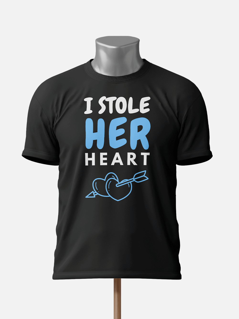 I Stole Her Heart' & 'So I'm Stealing His Couple T-Shirts - Black