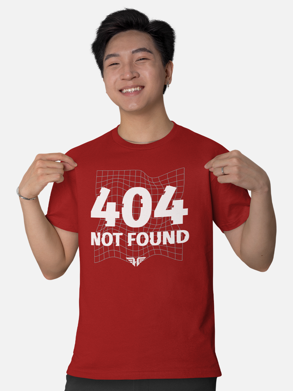 404 Not Found - Tech-Inspired Glitch T-Shirt