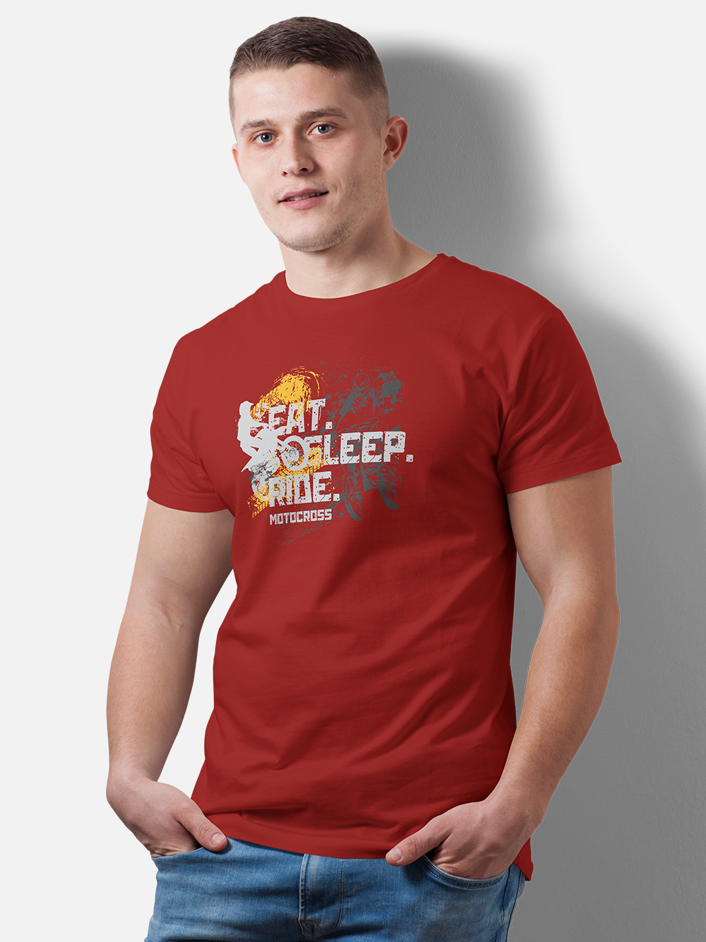 Eat Sleep Ride Biker Graphic T-Shirt