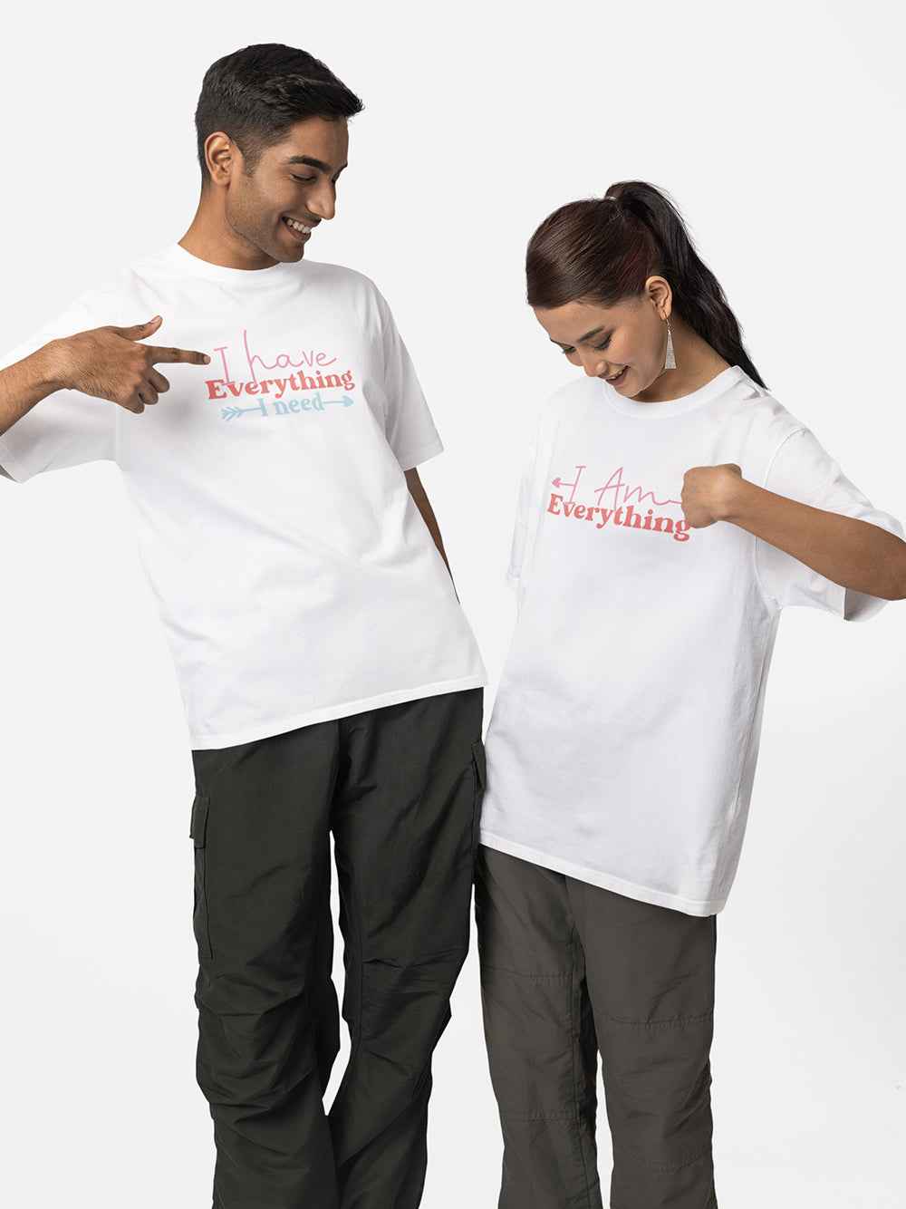 I Have Everything I Need, I Am Everything - Couple T-Shirt