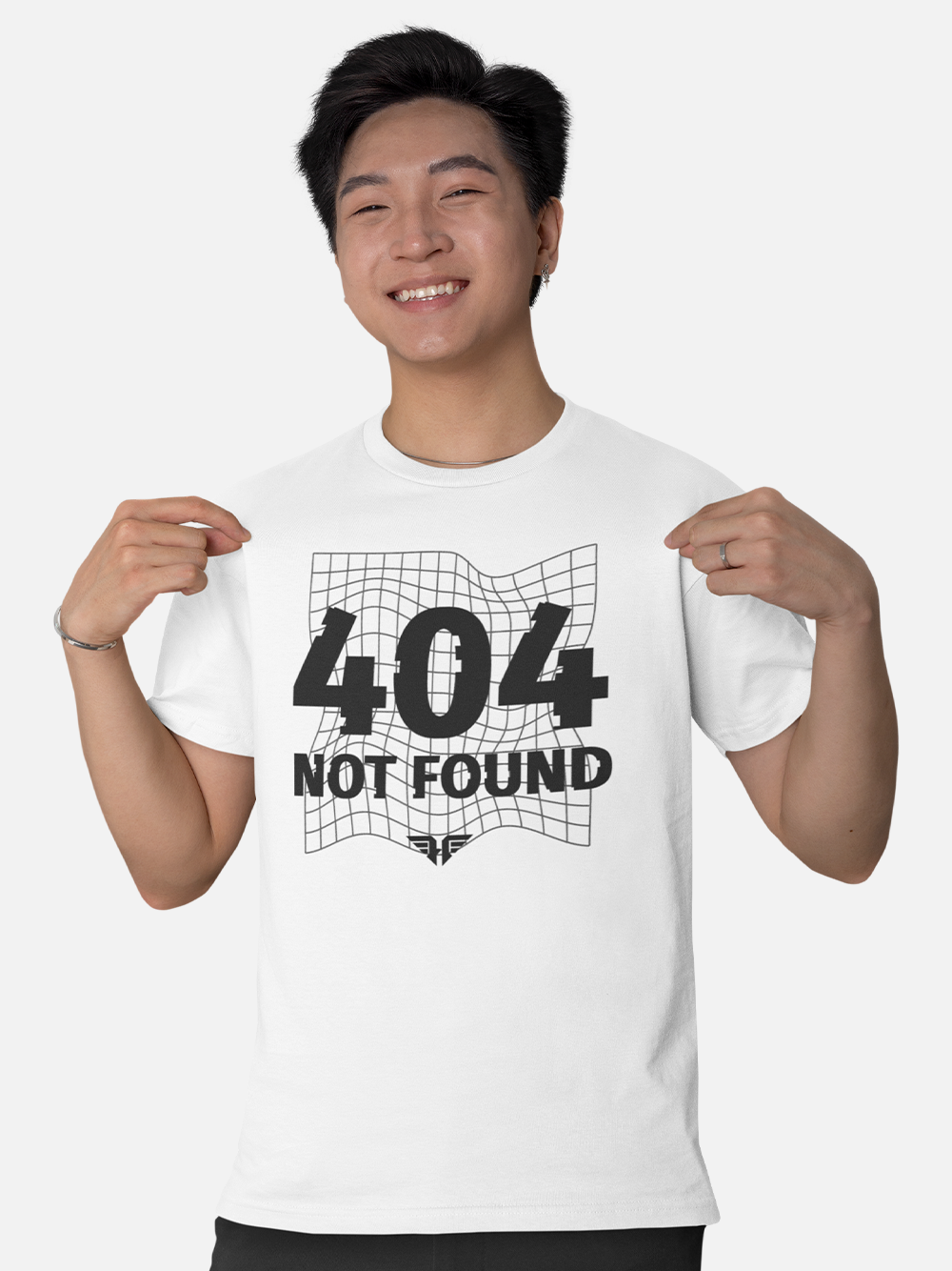 404 Not Found - Tech-Inspired Glitch T-Shirt
