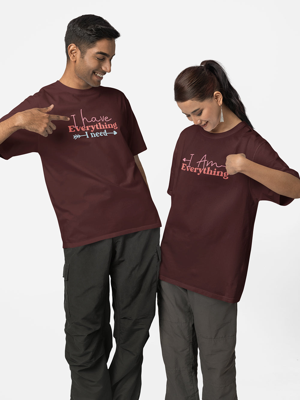 I Have Everything I Need, I Am Everything - Couple T-Shirt