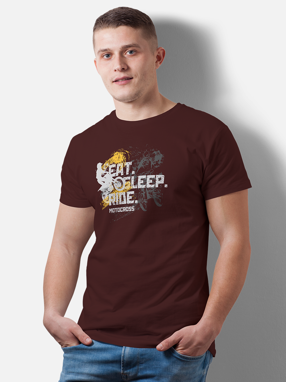 Eat Sleep Ride Biker Graphic T-Shirt